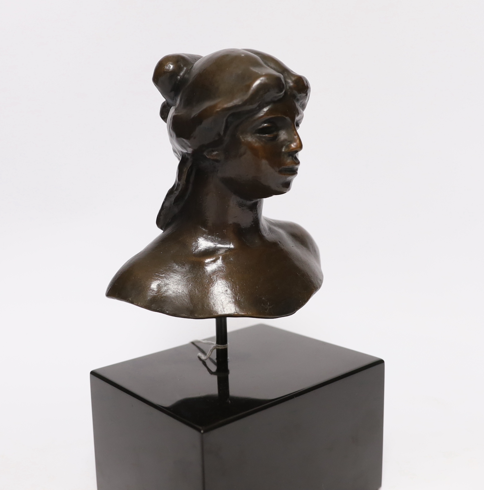 A House of Renoir reproduction bronze bust, ‘Tête de Petite Venus a la Pomme’ 10/99 AZB, 24cm high